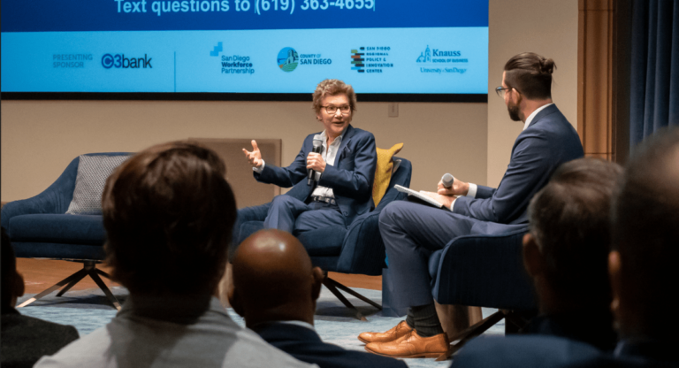 La presidente de la Reserva Federal de San Francisco visita el campus de USD para la 40ª Mesa Redonda Económica Anual del Condado de San Diego